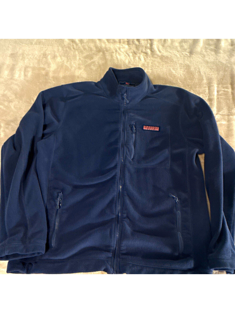 Vineyard Vines Men's Navy Full Zip Jacket Logo Zipper Size M Style 100126